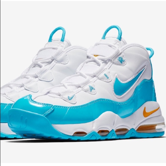 air max uptempo 95 white black teal